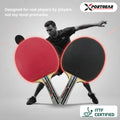 Xportgear Table Tennis Racket Paired with Yinhe Rubbers | Pro Setup | Power Spin Control | Professionally Glued | ITTF Approved. All Wood Blade with Yinhe Rubbers. Cover Included.