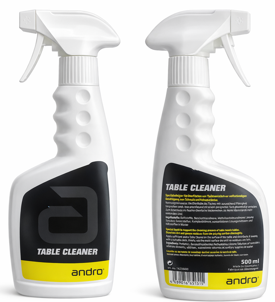 Andro Table Tennis Table Cleaner 500ml – Pro Care