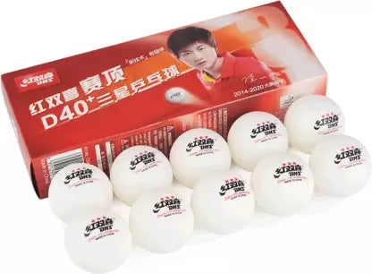 DHS D40+ 3 Star Table Tennis Balls (Pack of 10)