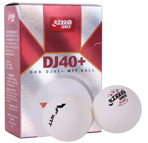 DHS DJ40+ WTT 3 Star ITTF Approved, Table Tennis Balls (Pack of 6)