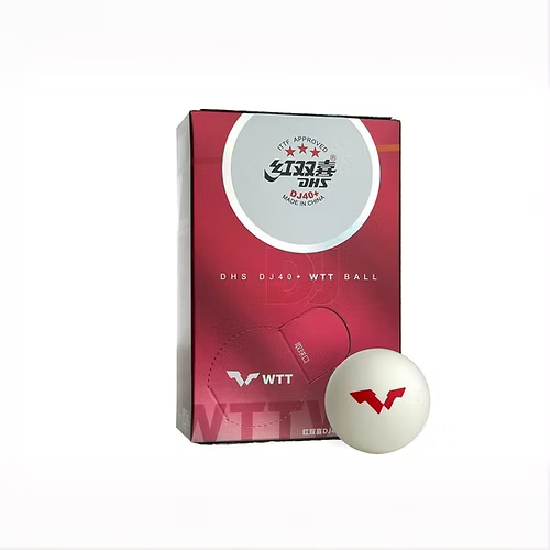 DHS DJ40+ WTT 3 Star ITTF Approved, Table Tennis Balls (Pack of 6)