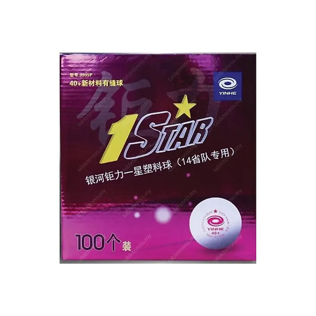 Yinhe 1 Star Table Tennis Training Balls – 100 PCS Durable Practice Pack