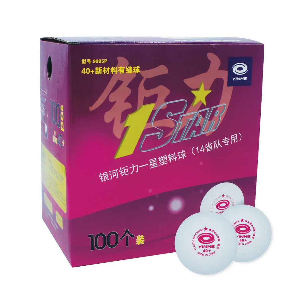 Yinhe 1 Star Table Tennis Training Balls – 100 PCS Durable Practice Pack